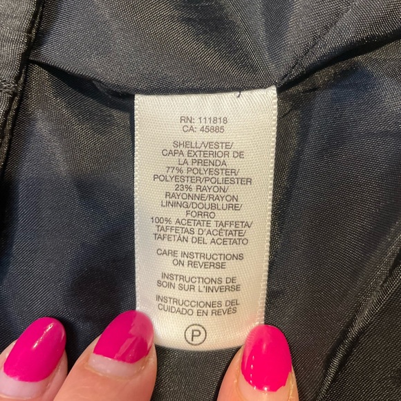 Michael Kors Belted Trench Coat Textured Black Small Classic Double Breasted EUC - Picture 16 of 16